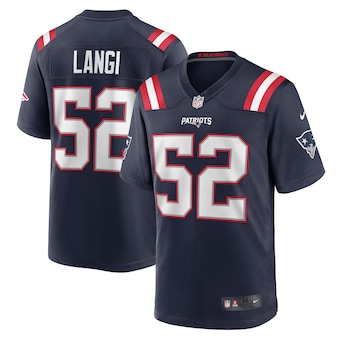 mens nike harvey langi navy new england patriots game player